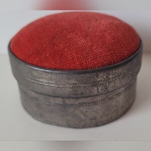 Vintage Powder Makeup Container Made in Occupied Japan Pin Cushion.
